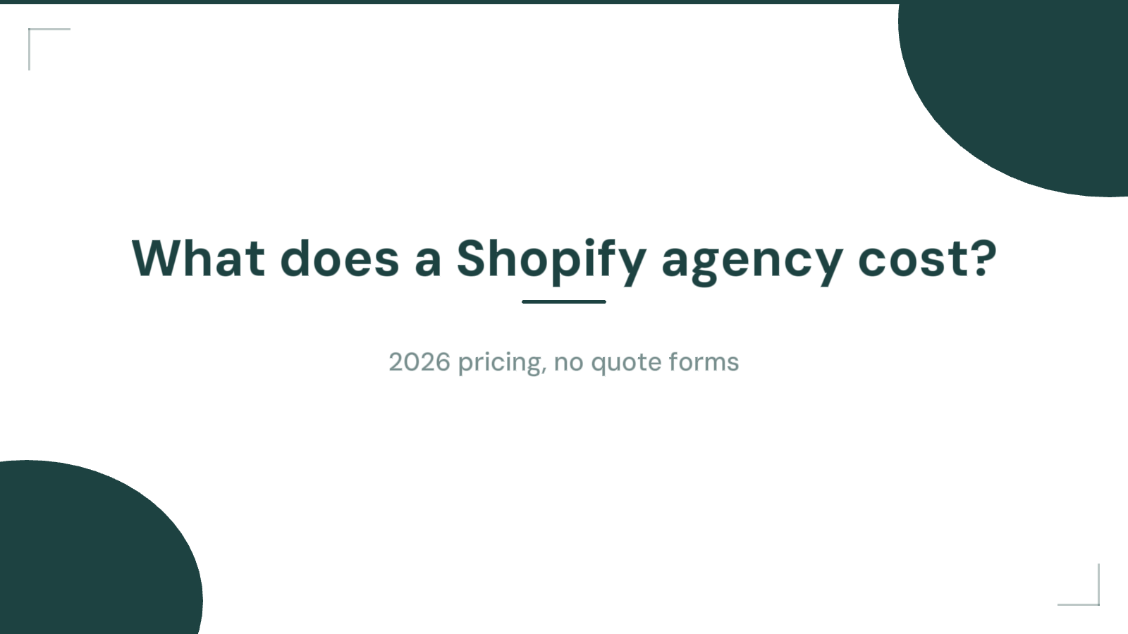 Shopify founder reviewing agency pricing on a laptop