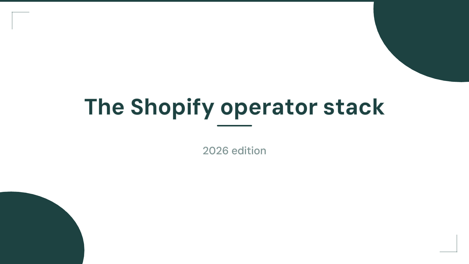 Founder reviewing the Shopify operator stack on a laptop