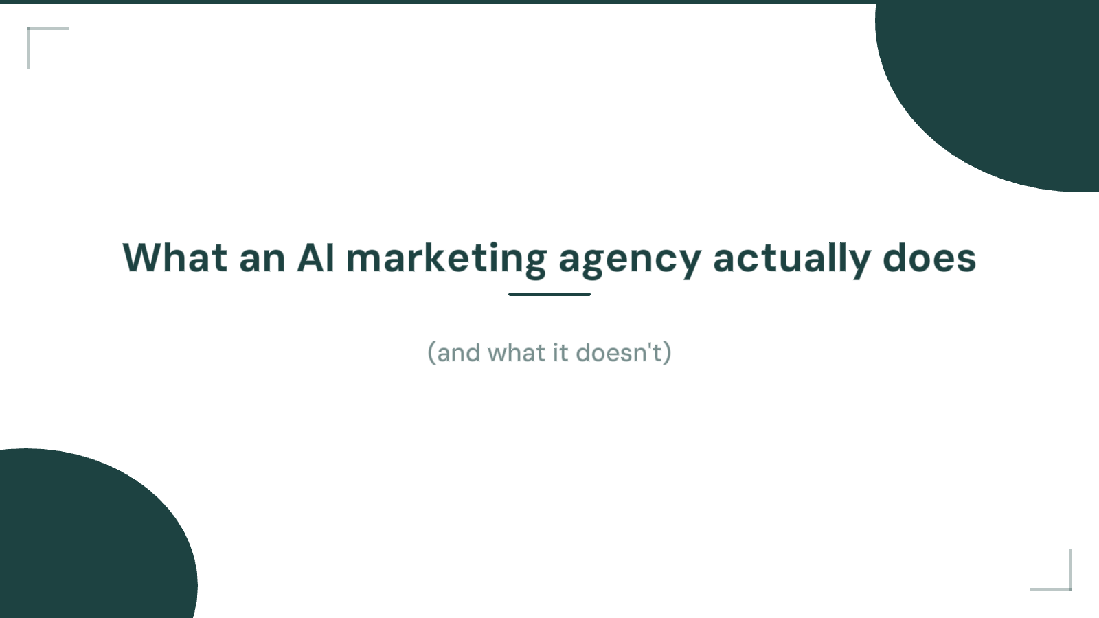 Founder evaluating what AI marketing agencies actually do